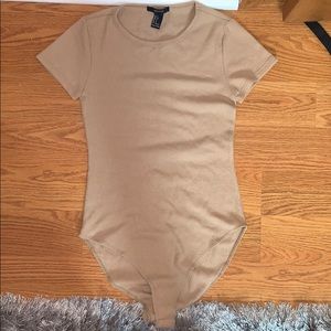 Tan Body Suit Skin Tight Top